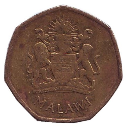 Монета 50 тамбал. 2004 год, Малави. Зебры.