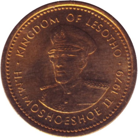 Монета 1 сенте. 1979 год, Лесото. Соломенная шляпа народа Басуто. Монета 1 сенте. 1979 год, Лесото. Соломенная шляпа народа Басуто.