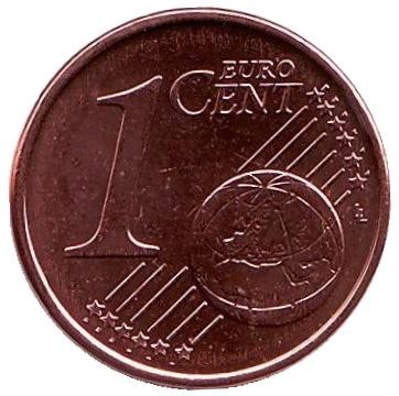 Монета 1 цент. 2012 год, Греция.