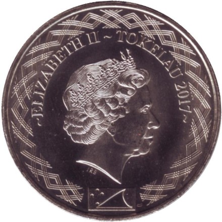 Монета 50 центов. 2017 год, Токелау. Парусная лодка. Монета 50 центов. 2017 год, Токелау. Парусная лодка.