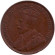 Монета 1 цент. 1920 год, Канада. (Старый тип).