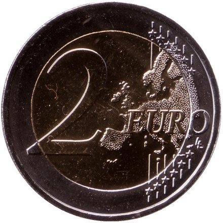 Монета 2 евро. 2022 год, Греция. 35 лет программе Эразмус. Монета 2 евро. 2022 год, Греция. 35 лет программе Эразмус.