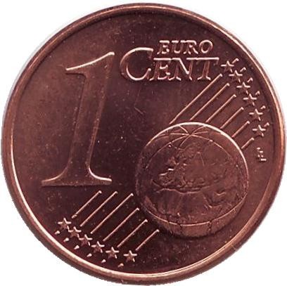 Монета 1 цент. 2005 год, Финляндия. Ролл (50 монет).