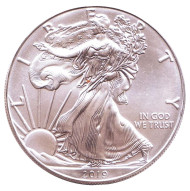 Монета 1 доллар, 2019 год, США. Шагающая свобода. Монета 1 доллар, 2019 год, США. Шагающая свобода.