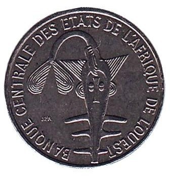 Монета 1 франк. 1996 год, Западные Африканские штаты.