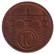 Монета 10 геллеров. 1925 год, Чехословакия. Монета 10 геллеров. 1925 год, Чехословакия.