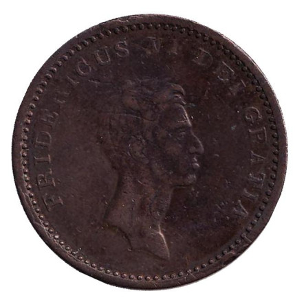 Монета 12 скиллингов. 1812 год, Дания. Фредерик VI. Монета 12 скиллингов. 1812 год, Дания. Фредерик VI.