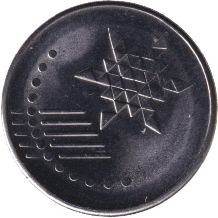 Монета 10 сен. 2022 год, Малайзия. Монета 10 сен. 2022 год, Малайзия.