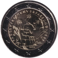 Монета 2 евро. 2024 год (F), Германия. 175 лет Конституции Паульскирхе. Монета 2 евро. 2024 год (F), Германия. 175 лет Конституции Паульскирхе.