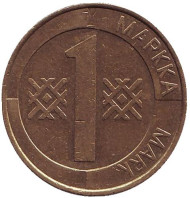 Монета 1 марка. 1998 год, Финляндия. Монета 1 марка. 1998 год, Финляндия.
