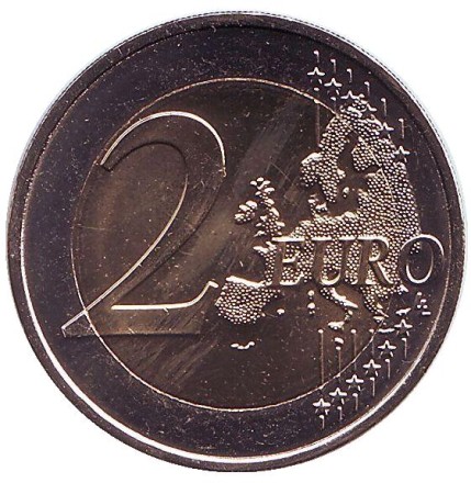 Монета 2 евро. 2019 год, Монако. Князь Альберт II. Монета 2 евро. 2019 год, Монако. Князь Альберт II.