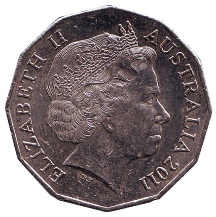 Монета 50 центов. 2011 год, Австралия.