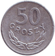 Монета 50 грошей. 1984 год, Польша. Монета 50 грошей. 1984 год, Польша.