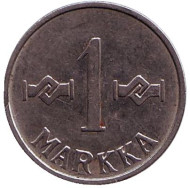 Монета 1 марка. 1959 год, Финляндия. Монета 1 марка. 1959 год, Финляндия.