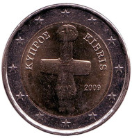 Монета 2 евро. 2009 год, Кипр.