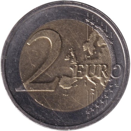 Монета 2 евро. 2024 год, Бельгия. Председательство Бельгии в Европейском Союзе.