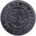 Монета 50 сентаво. 2001 год, Боливия.