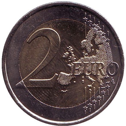 Монета 2 евро, 2008 год, Франция. Председательство Франции в ЕС. Монета 2 евро, 2008 год, Франция. Председательство Франции в ЕС.