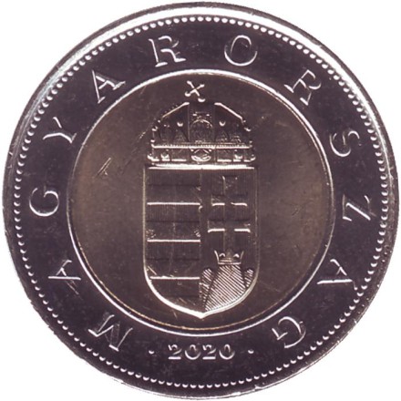 Монета 100 форинтов. 2020 год, Венгрия.