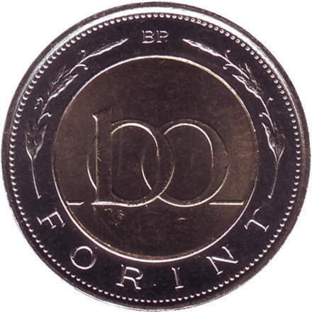 Монета 100 форинтов. 2020 год, Венгрия.