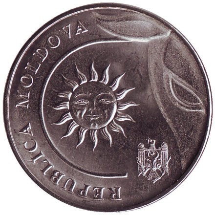 Монета 2 лея. 2018 год, Молдавия. UNC. Монета 2 лея. 2018 год, Молдавия. UNC.