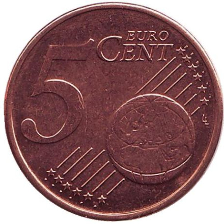 Монета 5 евроцентов. 2000 год, Нидерланды.