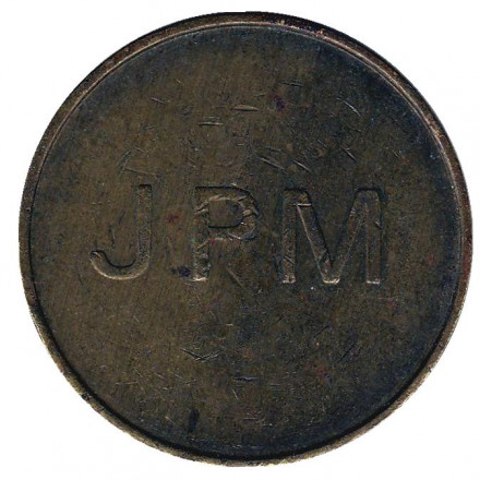 Игровой жетон "10p. JPM", Великобритания.
