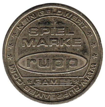 Spiel marke. Play token. Rupp. Игровой жетон, Германия.