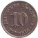Монета 10 пфеннигов. 1913 год (D), Германская империя. Монета 10 пфеннигов. 1913 год (D), Германская империя.