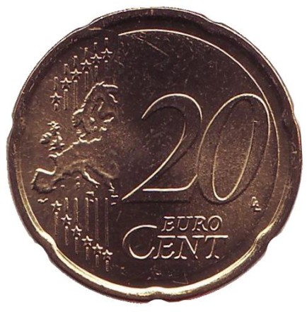 Монета 20 центов. 2013 год, Кипр.