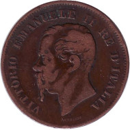 Монета 5 чентезимо. 1862 год, Италия. Монета 5 чентезимо. 1862 год, Италия.