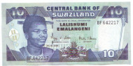 Банкнота 10 эмалангени. 2006 год, Свазиленд. Банкнота 10 эмалангени. 2006 год, Свазиленд.