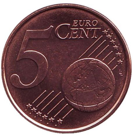Монета 5 евроцентов. 2001 год, Нидерланды.