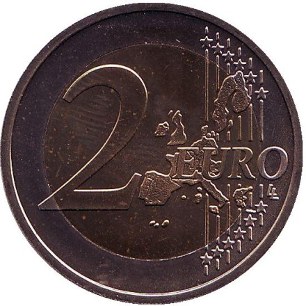 Монета 2 евро. 2003 год (D), Германия.