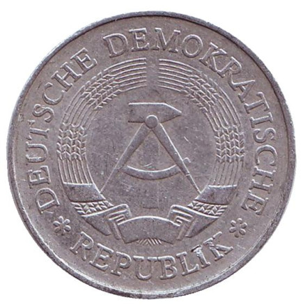Монета 1 марка. 1978 год, ГДР. Монета 1 марка. 1978 год, ГДР.