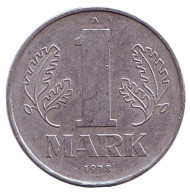 Монета 1 марка. 1978 год, ГДР. Монета 1 марка. 1978 год, ГДР.