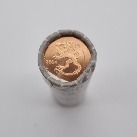 Монета 2 цента. 2004 год, Финляндия. Ролл (50 монет).