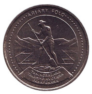 Монета 10 ариари. 1978 год, Мадагаскар. UNC. Резчик торфа за работой. Монета 10 ариари. 1978 год, Мадагаскар. UNC. Резчик торфа за работой.