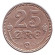 Монета 25 эре. 1920 год, Дания. Монета 25 эре. 1920 год, Дания.