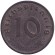 Монета 10 рейхспфеннигов. 1942 год, Германия (Третий Рейх). (D). Монета 10 рейхспфеннигов. 1942 год, Германия (Третий Рейх). (D).