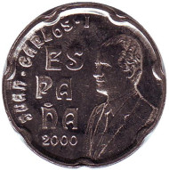 Монета 50 песет. 2000 год, Испания.
