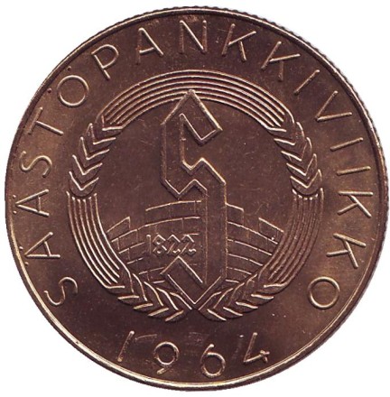 Ристо Рюти. Памятный жетон. 1964 год, Финляндия. Тип 1. Ристо Рюти. Памятный жетон. 1964 год, Финляндия. Тип 1.