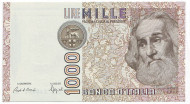 Банкнота 1000 лир. 1982 год, Италия. Марко Поло. P-109b. Банкнота 1000 лир. 1982 год, Италия. Марко Поло. P-109b.