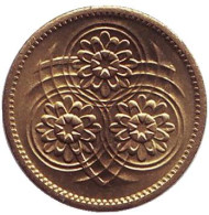 Монета 1 цент. 1988 год, Гайана. Лотос. Монета 1 цент. 1988 год, Гайана. Лотос.