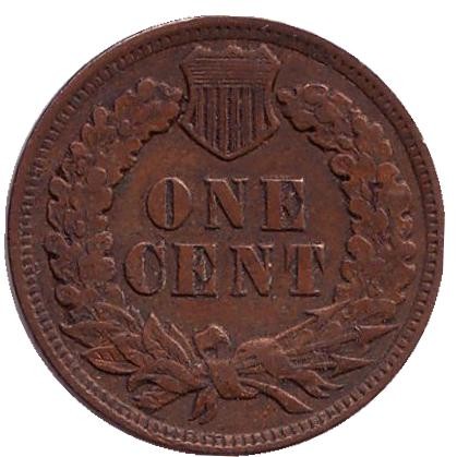 Монета 1 цент. 1902 год, США. Индеец. Монета 1 цент. 1902 год, США. Индеец.