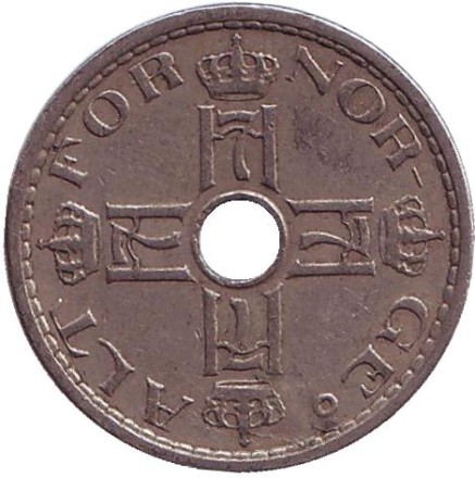 Монета 50 эре. 1941 год, Норвегия.