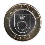 Монета 2 лита, 2012 год, Литва. Паланга. Курорты Литвы. Монета 2 лита, 2012 год, Литва. Паланга. Курорты Литвы.