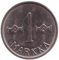 Монета 1 марка. 1961 год, Финляндия. Монета 1 марка. 1961 год, Финляндия.