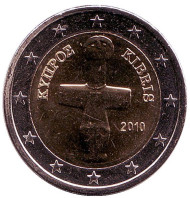 Монета 2 евро. 2010 год, Кипр.