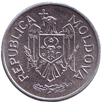 Монета 10 бани. 1996 год, Молдавия. Монета 10 бани. 1996 год, Молдавия.